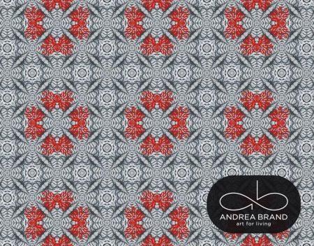 Living Ritual Ripples + Lino Print – Red B